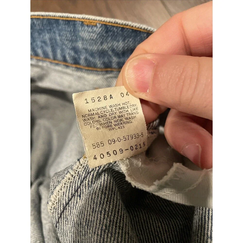 Vintage Levi’s 509 Orange Tab Men’s Denim 36 x 32 Jeans; Made In USA Medium Wash